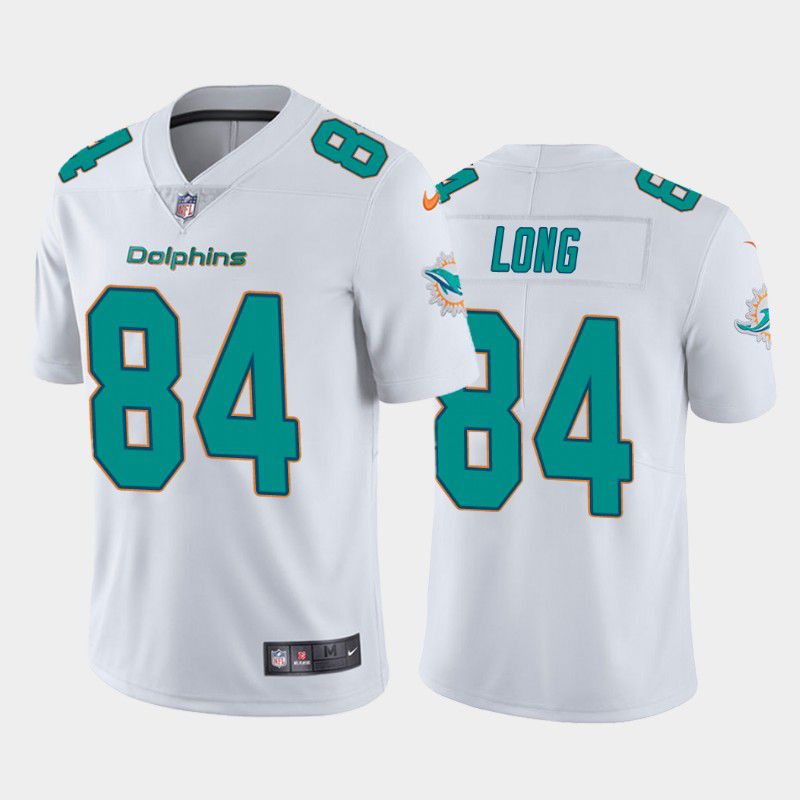 Men Miami Dolphins #84 Hunter Long Nike White Limited NFL Jersey->miami dolphins->NFL Jersey